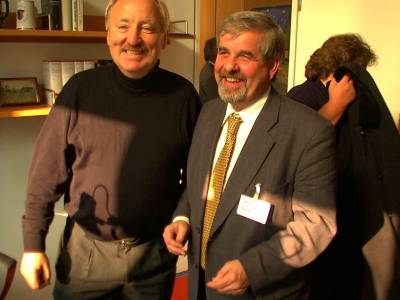 Augenblicke mit HWR - In seinem Berliner Bundestagsbüro empfing Ronsöhr viele Besucher. Hier mit dem ehemaligen Landtagsabgeordneten Kurt Schrader aus Braunschweig.