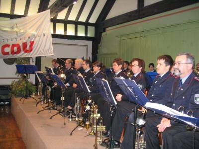 Aschermittwoch2007 - Das Feuerwehrorchester Süpplingenburg umrahmte den Abend mit schmissiger Blasmusik.